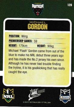 2009 Select Classic #128 Michael Gordon Back